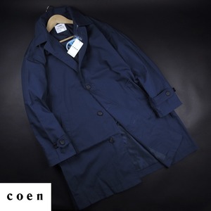  new goods * United Arrows /ko-en/coen/ turn-down collar spring coat 137/79 navy blue /[L]