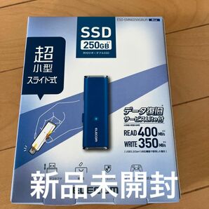 新品未開封　エレコム 外付けSSD ポータブル 250GB USB3.2