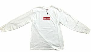 Supreme Box Logo L/S Tee ホワイト L 