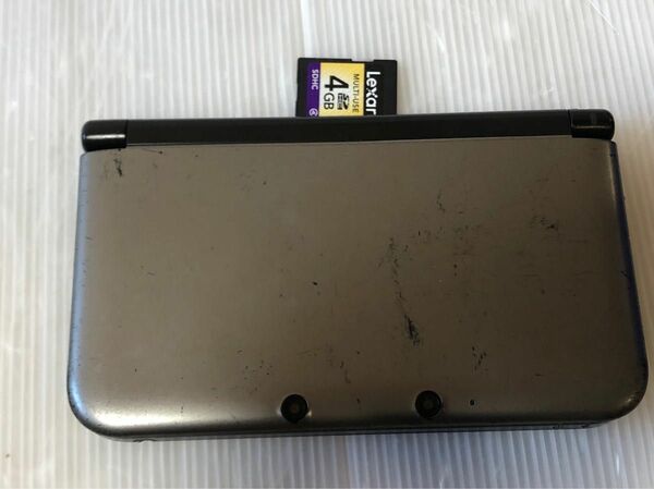動作良好　液晶無傷　ニンテンドー3DSLL 本体 シルバー/ブラック 任天堂 SPR-001 3DS LL SDカードあり