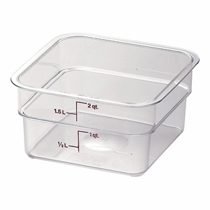 CAMBRO(キャンブロ) 角型フードコンテナー クリア 1.9L 2SFSCW(AHC03002)