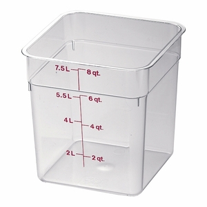 CAMBRO(キャンブロ) 角型フードコンテナー クリア 7.6L 8SFSCW(AHC03008)