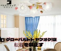 ★可愛いアンティーク調・4灯薔薇シャンデリア で簡単設置_画像2