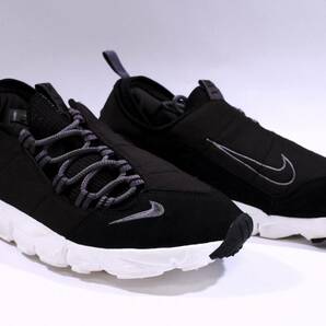 本物/2016年製NIKE AIR FOOTSCAPE NM ブラック/黒 US10/28cm 2度使用のみ/貴重な極美品 フットスケープ/fragment 藤原ヒロシ着用 max95 ogの画像2