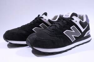  本物/New balance M574SKW US9/27cm 美品 1番人気ブラック/BLACK/黒 貴重な即完売サイズ 576/996/1300