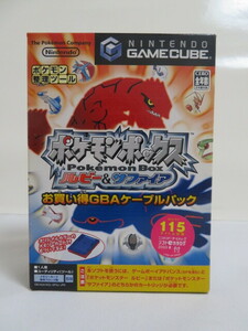 NINTEMDO GAME CUBE Pokemon box ruby & sapphire . bargain GBA cable pack 