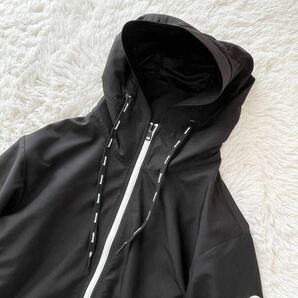 希少 XL MONCLER モンクレール ナイロン ダブルジップアップパーカー ナイロンジャケット ブラック 黒 MYTHOS JACKET ミトス ビッグロゴ 3の画像2