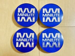 ダイハツ純正 オプション MINILITE MINI LITE ミニライト センターキャップ 4個 中古 ブルー