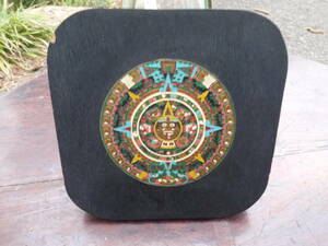 【BO40411】アステカ文明 AZTEC CARENDAR 工芸品 ペルー土産 アンティーク/ヴィンテージ