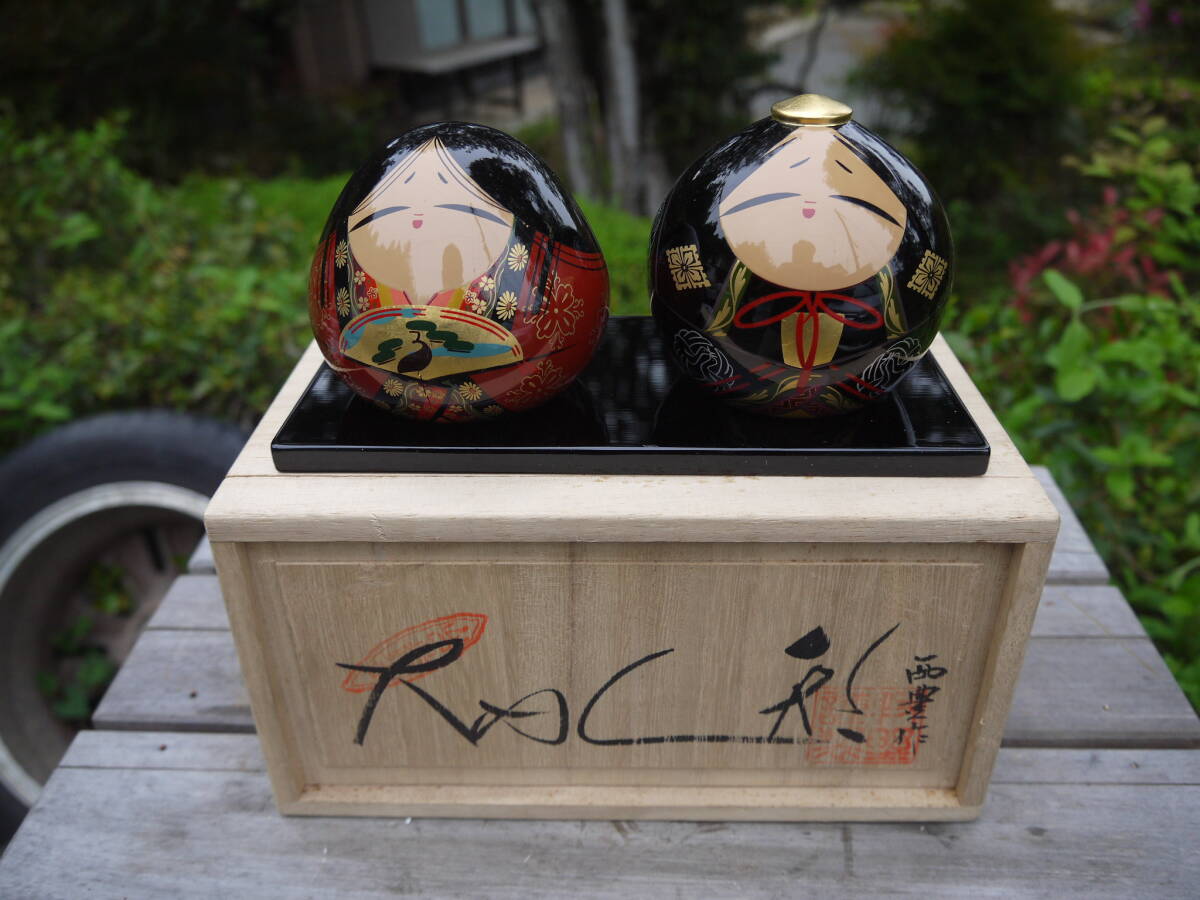 [BO40426] Inutilisé, Poupée Ouchi-nuri Ouchi, fabriqué par Makino, poupée locale, Poupée Hina, artisanat traditionnel, livré avec boîte, Artisanat, Laque, autres
