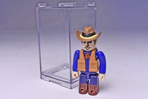 【グリコマンとビスコ君 キューブリック】★COW-BOY★純正ディスプレイケース付★カウボーイ★KUBRICK★MEDICOM TOY★