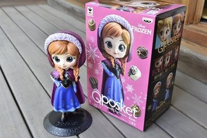 【Q Posket】★Disney Characters Anna★BANPREST★箱付き★ほっぺの可愛い女の子フィギュアシリーズ★クレーンゲーム★