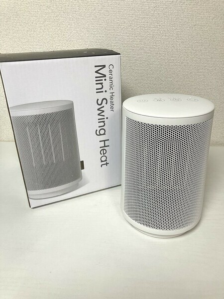 送料込み ■ 美品 首振り機能付 電気ファンヒーター スリーアップ ミニサイズ セラミックヒーター CH-T1956 