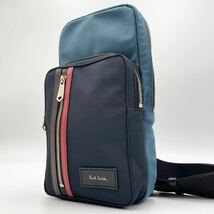 1円 Paul Smith 【未使用級】ショルダーバッグ ボディバッグ ワンショルダー ナイロン ポールスミス ビジネス 仕事 通勤 出張 メンズ_画像1