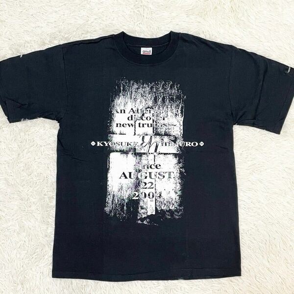 氷室京介【美品】 半袖 Tシャツ 黒 コンサートグッズ ライブ メンズ レディース Kyosuke Himuro 21st Century Boowys VS Himuro