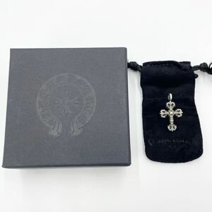 CHROME HEARTS【新品 未使用】クロムハーツ フィリグリー クロス タイニー チャーム ペンダントトップ ネックレス アクセサリー 希少