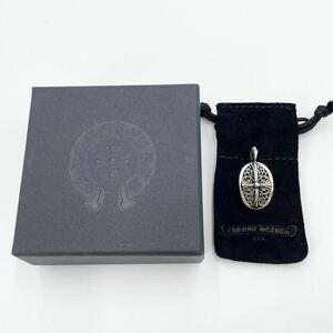 CHROME HEARTS【新品 未使用】クロムハーツ クラシック オーバル クロス ペンダント ペンダントトップ ネックレス アクセサリー 希少 