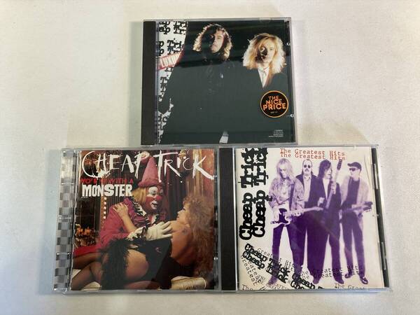 W8542 チープ・トリック 3枚セット|Cheap Trick Lap Of Luxury Woke Up With A Monster The Greatest Hits