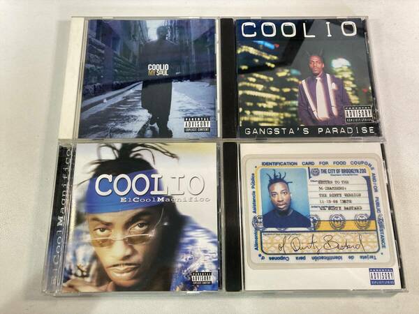 W8588 クーリオ 4枚セット｜Coolio Gangsta's Paradise My Soul El Cool Magnifico Return To The 36 Chambers: The Dirty Version