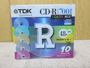 TDK COLOR MIX データ用 CD-R 700MB 10パック　未開封