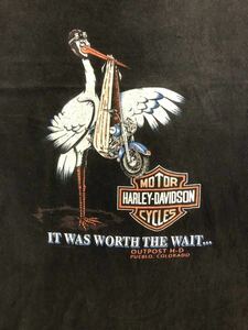 レア ハーレーダビッドソン オリジナルビンテージ ハーレー Tシャツ USA製 ヴィンテージ (検 前期 501xx 大戦 0s チャンピオン ランタグ