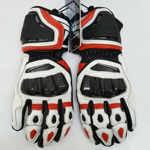 《未使用》elf エルフ EG-A504 High Comp Glove ハイコンプグローブ サイズM バイク グローブ レッド《生活・80サイズ・福山店》O050の画像3