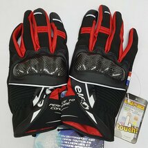 《未使用》elf エルフ EG-A511 アジリタグローブ AGILITA GLOVE サイズ L バイク グローブ レッド《生活・80サイズ・福山店》O079_画像2