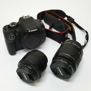 《ジャンク》Canon キャノン Eos Kiss X5 デジタル一眼カメラ EF-S18-55 IS II レンズキット+EF 50mm 1:1.8 Ⅱレンズ《家電・福山店》O093