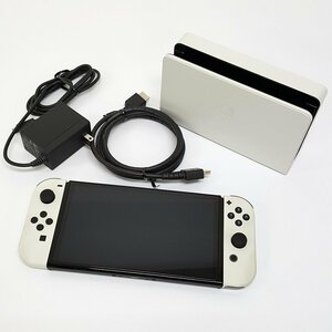 《現状品》ニンテンドースイッチ 有機ELモデル ホワイト Nintendo Switch《ゲーム・80サイズ・福山店》O114