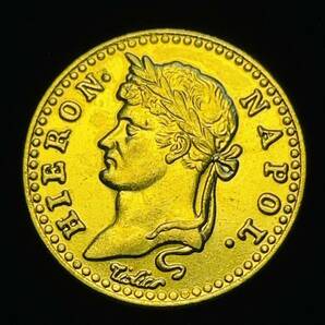 金貨 硬貨 古銭 ドイツ ウェストファーレン王国 1813年 ジェローム・ボナパルト フランケン コイン の画像1