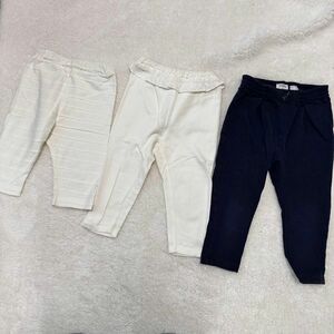 ZARA レギンス 92cm SLAP SLIP スラップスリップ　90cm ホワイト　ネイビー