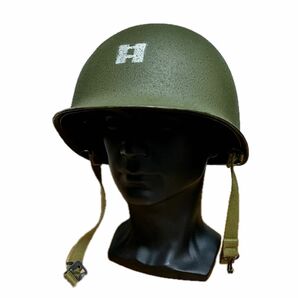 実物　第二次世界大戦　米軍　M1ヘルメット　ミラー大尉　　プライベートライアン