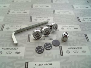  Nissan original new Logo number plate lock bolt C11 Tiida Latio TIIDA LATIO anti-theft mischief prevention for 