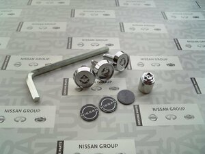  Nissan original new Logo number plate lock bolt RPS13 180SX PS13 RS13 anti-theft mischief prevention for 