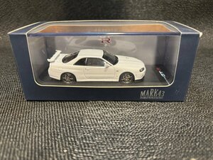 【Hobby JAPAN　MARK43　NISSAN SKYLINE GT-R V-specⅡ 1/43　白　美品】
