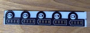 《5枚セット》マキタバッテリー　残量表示　シール　ステッカー　ボタン　匿名発送