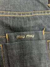 送料込 miu miuデニム ハーフパンツ ショートパンツ 短パン デニムハーフパンツ メンズ ミュウミュウ インディゴ_画像4