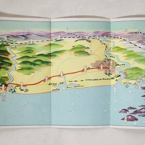 ６４ 戦前 宮城電鉄案内 仙台ー塩釜ー松島ー石巻 鳥瞰図の画像2