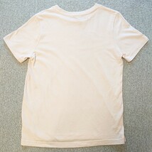 【送料無料】レディース Tシャツ 半袖 ジーユー GU Mサイズ ドット柄 薄いピンクベージュ_画像2
