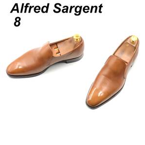 即決 Alfred Sargent アルフレッド サージェント 26cm 8 メンズ レザーシューズ ローファー 茶 ブラウン 革靴 皮靴 ビジネスシューズ