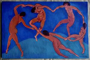 Art hand Auction [작품] 앙리 마티스(Matisse) | 생명의 춤 | 1910 | 필기 | 유화 | 원본 그림 | 정품 인증서, 그림, 오일 페인팅, 초상화