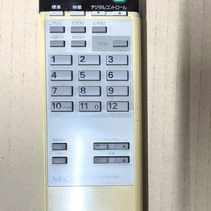NEC ディスプレイ・TV 用リモコン RD-169（恐らくPC-TV454に付属していたもの）発光動作確認済・動作未確認の画像1