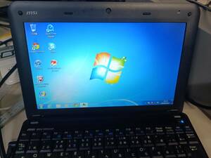 Windows7 ミニノート MSI msi U100 MS-N011 