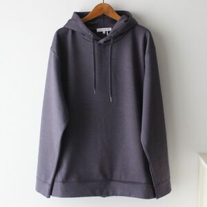 【Mサイズ】新品タケオキクチ THE SHOP TK 起毛加工 ストレッチ TOUCH ME HOODIE タッチミー パーカー　パープル　メンズ