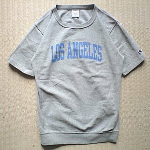 即決 ビームス別注 Champion REVERSE WEAVE ヘビーウェイト LOS ANGELES Tシャツ Mサイズ グレー ロサンゼルス チャンピオン