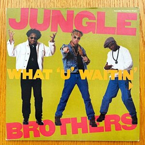 Jungle Brothers / What U Waitin 4 (1989年USオリジナル!! J. Beez Comin' Through収録, A Tribe Called Quest, De La Soul)