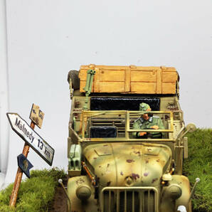 グロスドイッチュラント装甲擲弾兵師団野戦会議中ダイオラマ完成品の画像3