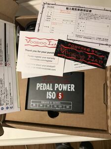 ＊美品＊ Voodoo Lab "Pedal Power ISO 5" （正規輸入品 100v仕様) 電源 パワーサプライ