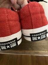 CONVERSE ONESTAR 45周年 限定 163246C スエード RED 27.5cm コンバース ワンスター_画像4