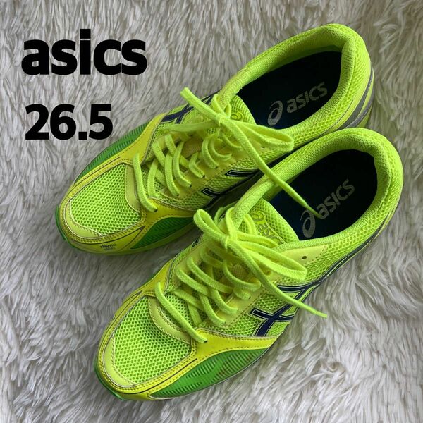 未使用　極美品　アシックス　asics ランニングシューズ　イエロー　26.5cm TJL426